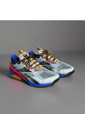 Reebok Nano X1 Women's Training Adventure Shoes Gray/Colbalt Size 7.5